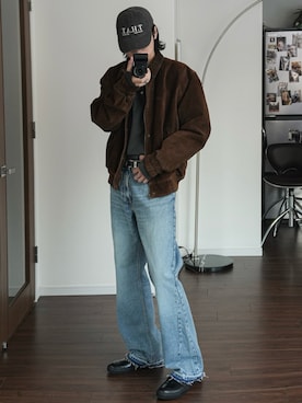 「CONVERSE（コンバース）のアイテム」を使った、  風早ゆうたさん（メンズ・184cm）の冬コーディネート