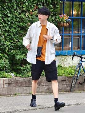   風早ゆうたさん（メンズ・184cm）の夏コーディネート