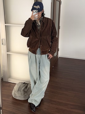   風早ゆうたさん（メンズ・184cm）の春コーディネート