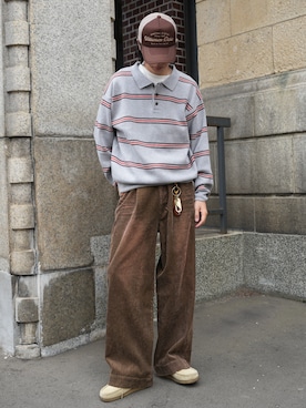 「アイテム（帽子）」を使った、  風早ゆうたさん（メンズ・184cm）の秋コーディネート