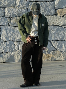 「アイテム（その他アウター）」を使った、  風早ゆうたさん（メンズ・184cm）の秋コーディネート