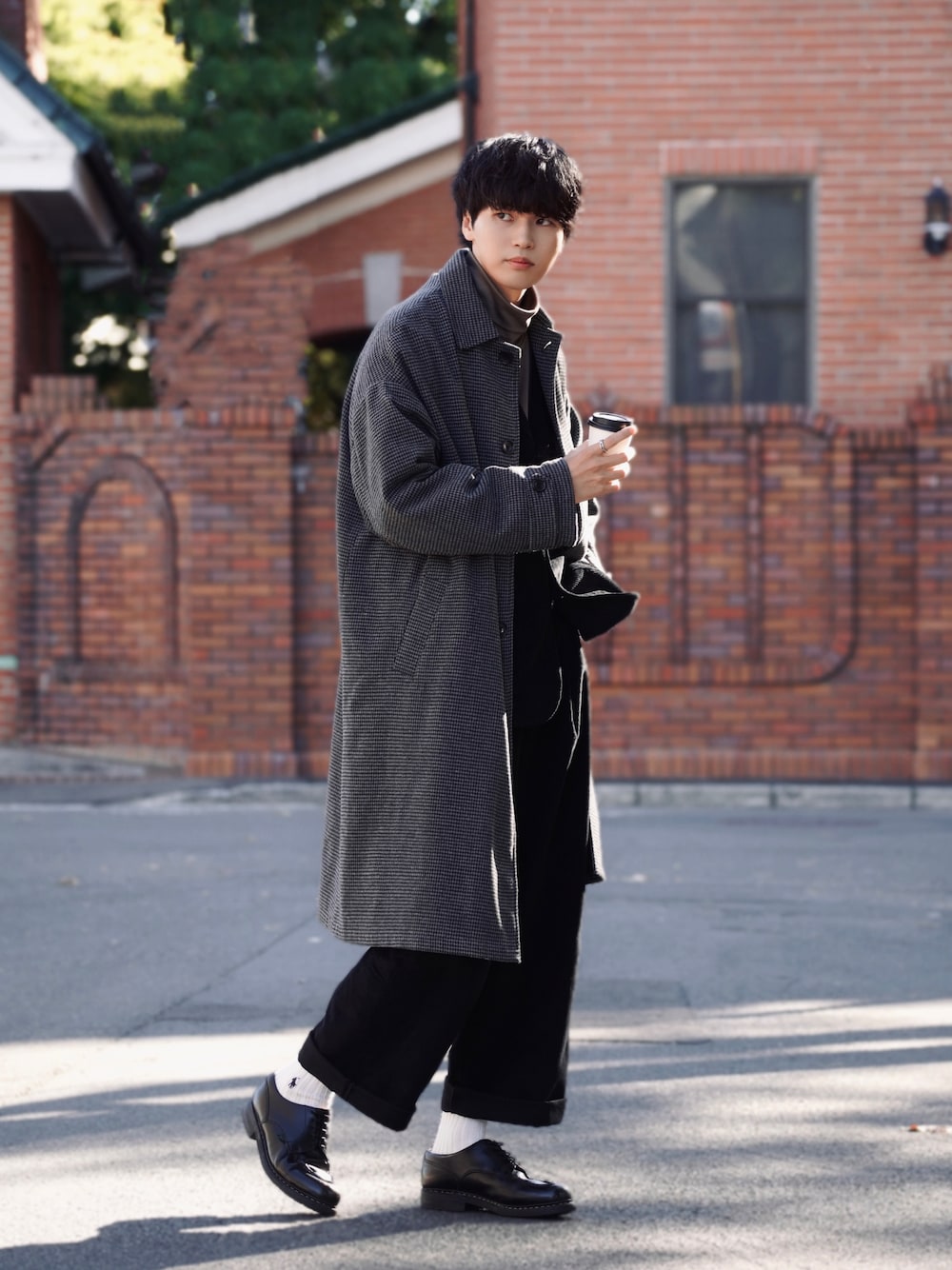 COURO（コウロ）の「ハウンドトゥースチェック ドロップ