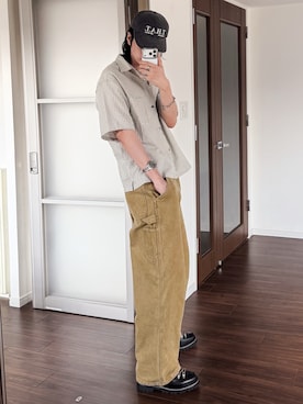 「Paraboot（パラブーツ）のアイテム（シューズ）」を使った、  風早ゆうたさん（メンズ・184cm）の春コーディネート