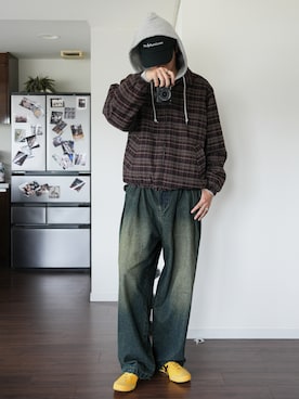 「Bleme（ブレム）のアイテム」を使った、  風早ゆうたさん（メンズ・184cm）の冬コーディネート