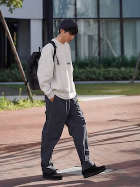 風早ゆうたさん(メンズ・184cm)の秋コーディネート