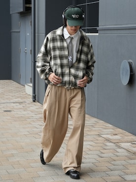 「アイテム（その他アウター）」を使った、  風早ゆうたさん（メンズ・184cm）の秋コーディネート