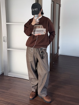 風早ゆうたさん(メンズ・184cm)の冬コーディネート