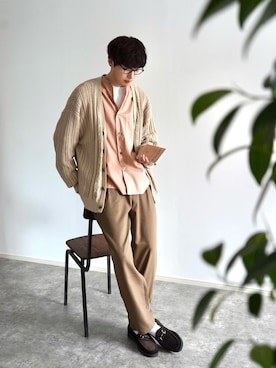 「NANO universe（ナノユニバース）のアイテム（ジャケット/アウター）」を使った、  風早ゆうたさん（メンズ・184cm）の冬コーディネート