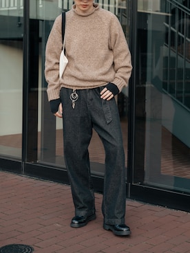 風早ゆうたさん(メンズ・184cm)の冬コーディネート