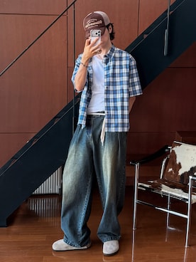 風早ゆうたさん(メンズ・184cm)の春コーディネート