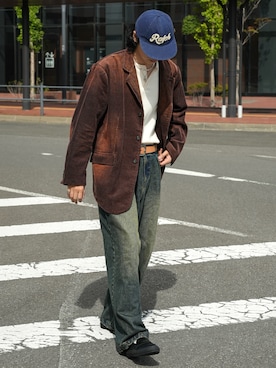 「アイテム（ジャケット/アウター）」を使った、  風早ゆうたさん（メンズ・184cm）の秋コーディネート