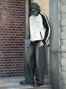 「アイテム（ジャージ）」を使った、  風早ゆうたさん（メンズ・184cm）の夏コーディネート