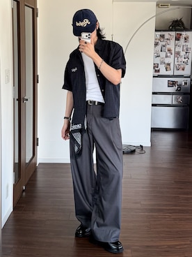 「アイテム（帽子）」を使った、  風早ゆうたさん（メンズ・184cm）の春コーディネート