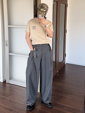 「SHIPS（シップス）のアイテム」を使った、  風早ゆうたさん（メンズ・184cm）の春コーディネート