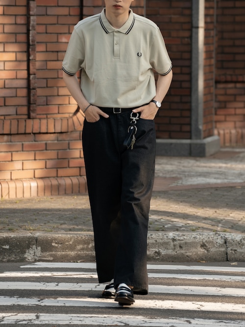 美品フレッドペリー長袖ポロシャツニット コムドットゆうた君着用 1689584401_500.jpg