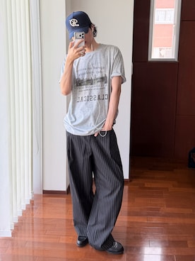 風早ゆうたさん(メンズ・184cm)の春コーディネート