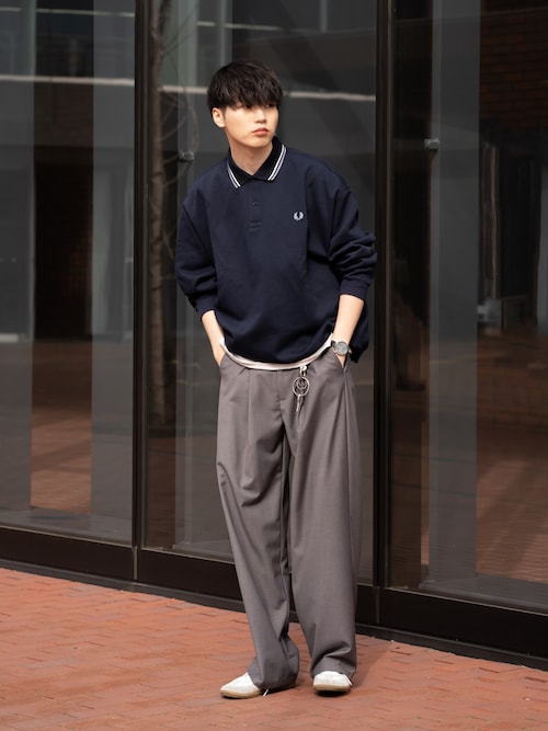 風早ゆうた｜FRED PERRYのポロシャツを使ったコーディネート - WEAR