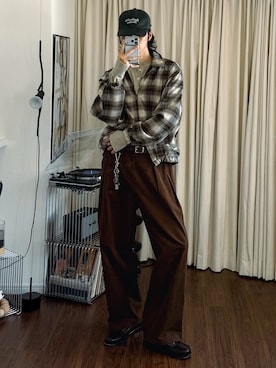 「Bleme（ブレム）のアイテム」を使った、  風早ゆうたさん（メンズ・184cm）の冬コーディネート