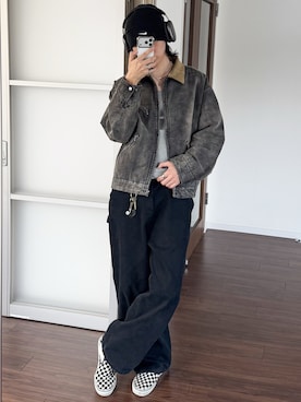「VANS(バンズ)のアイテム」を使った、 風早ゆうたさん(メンズ・184cm)の春コーディネート