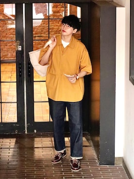 「TIMEX（タイメックス）のアイテム（腕時計）」を使った、  風早ゆうたさん（メンズ・184cm）の夏コーディネート