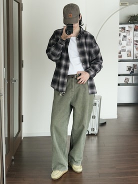   風早ゆうたさん（メンズ・184cm）の春コーディネート