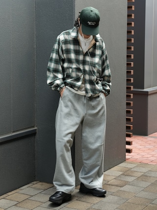 「MRFATMAN（ミスターファットマン）のCOTTON BB CAP（キャップ）」を使った、  風早ゆうたさん（メンズ・184cm）の秋コーディネート
