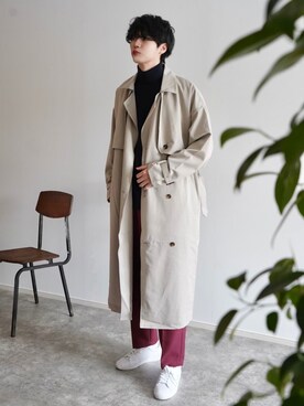 「EMMA  CLOTHES」｜「アイテム（その他）」を使った、  風早ゆうたさん（メンズ・184cm）の冬コーディネート