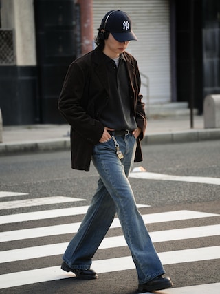 「Dr. Martens（ドクターマーチン）のDr. Martens/ドクターマーチン 2976 MONO チェルシー ブーツ 25685001（ブーツ）」を使った、  風早ゆうたさん（メンズ・184cm）の夏コーディネート