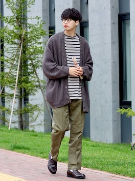   風早ゆうたさん（メンズ・184cm）の秋コーディネート