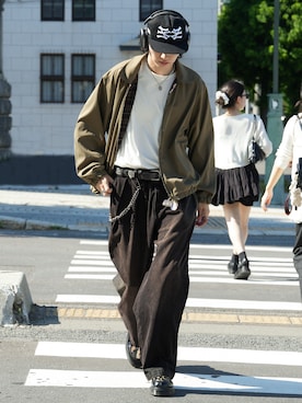 「アイテム（ジャケット/アウター）」を使った、  風早ゆうたさん（メンズ・184cm）の夏コーディネート
