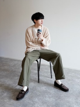   風早ゆうたさん（メンズ・184cm）の冬コーディネート