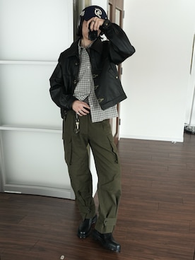 風早ゆうたさん(メンズ・184cm)の春コーディネート