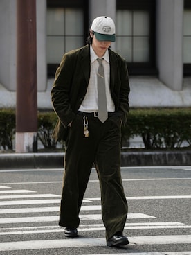 「HUF（ハフ）のアイテム」を使った、  風早ゆうたさん（メンズ・184cm）の夏コーディネート