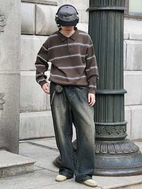   風早ゆうたさん（メンズ・184cm）の秋コーディネート