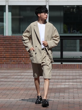   風早ゆうたさん（メンズ・184cm）の夏コーディネート