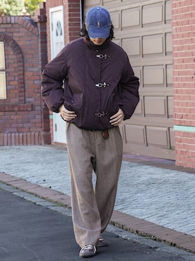 「Bleme（ブレム）のアイテム」を使った、  風早ゆうたさん（メンズ・184cm）の冬コーディネート