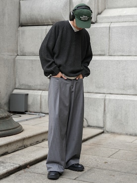 「オトナカジュアル」｜  風早ゆうたさん（メンズ・184cm）の冬コーディネート