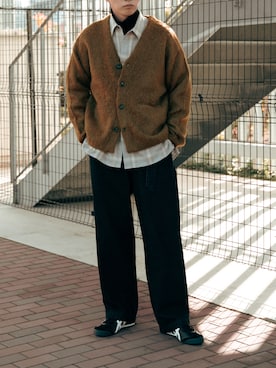 「SLICK（スリック）のアイテム」を使った、  風早ゆうたさん（メンズ・184cm）の冬コーディネート