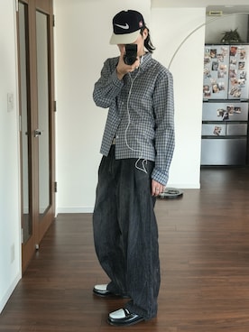 風早ゆうたさん(メンズ・184cm)の春コーディネート