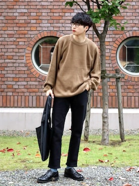 「Gramicci（グラミチ）のアイテム」を使った、  風早ゆうたさん（メンズ・184cm）の秋コーディネート