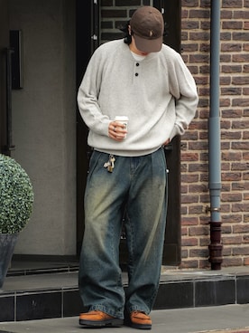 新品XS⭐️ リンガー Tシャツ 風早ゆうた着用 ダークブラウン 風早ゆうたのコーディネート一覧 - WEAR