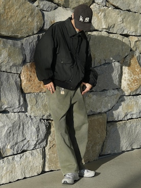 「Bleme（ブレム）のアイテム」を使った、  風早ゆうたさん（メンズ・184cm）の冬コーディネート