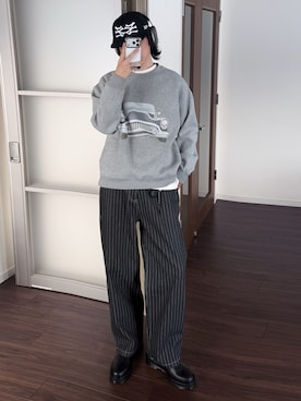 風早ゆうたさん(メンズ・184cm)の冬コーディネート