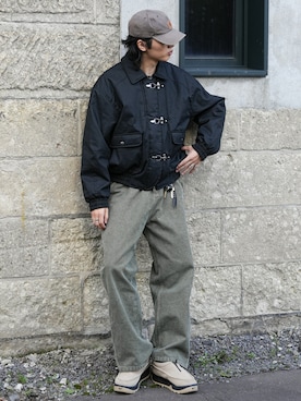 「アイテム（ブルゾン）」を使った、  風早ゆうたさん（メンズ・184cm）の秋コーディネート