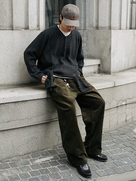 「アイテム（手袋）」を使った、  風早ゆうたさん（メンズ・184cm）の秋コーディネート