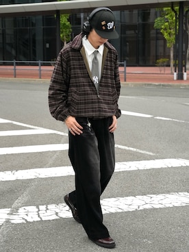 「アイテム（ブルゾン）」を使った、  風早ゆうたさん（メンズ・184cm）の秋コーディネート