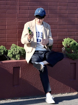   風早ゆうたさん（メンズ・184cm）の秋コーディネート