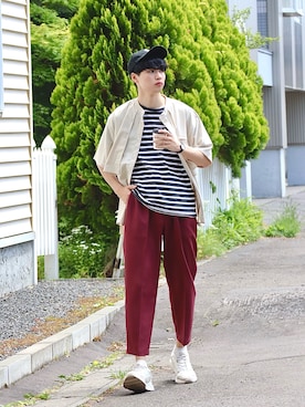   風早ゆうたさん（メンズ・184cm）の夏コーディネート