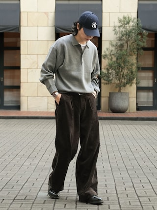 「Paraboot(パラブーツ)の【Paraboot】CHAMBORD(ドレスシューズ)」を使った、 風早ゆうたさん(メンズ・184cm)の秋コーディネート