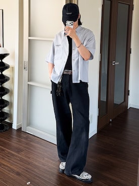 「VANS（バンズ）のアイテム」を使った、  風早ゆうたさん（メンズ・184cm）の春コーディネート